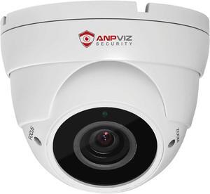 5MP Analog CCTV Camera, HD 4-in-1(TVI/AHD/CVI/CVBS), 4X Manual Focus/Zoom Analog Camera 2.8-12mm Varifocal Lens, IR LEDs Dome Turret Security Camera, ONLY Compatible with 5MP/3K/8MP DVR (White)