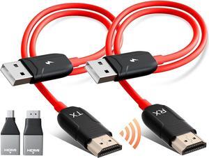 NET Wireless HDMI Transmitter and Receiver, Wireless HDMI, Wireless HDMI Extender 50M/ 165FT Long Range,Support 2.4/5GHz for Streaming Video/Audio from Laptop,PC,Smartphone to HDTV/Projector.