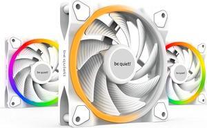 Light Wings White 120mm PWM Triple Pack High Speed Premium ARGB Low Noise Cooling Fan | 4-Pin | BL101