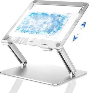 Laptop Cooling Pad, Portable Slim Quiet Laptop Notebook Cooler Cooling Pad Stand with 4 Blue LED Fans, Adjustable Angled, Fits 14-18 Inch Laptop (Thermoelectric Laptop Cooling Pad 17)