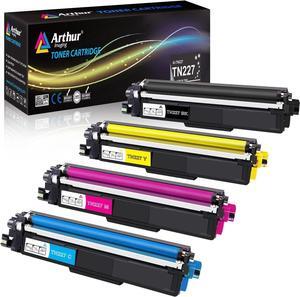 with CHIP Compatible Toner Cartridge Replacement for  TN227 TN227bk TN 227 TN223 use with HL-L3210CW HL-L3230CDW HL-L3270CDW HL-L3290CDW MFC-L3710CW MFC-L3750CDW L3770CDW 4 Pack