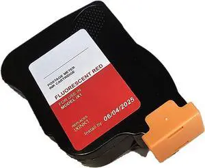 Supply Company IXINK1 Compatible Fluorescent Ink Cartridge for Quadient iX-1 Mailing Machine, Fluorescent Red,