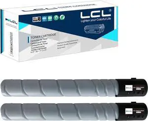 LCL Compatible Toner Cartridge Replacement for Konica Minolta TN322 TN323 A33K030 A87M030 Bizhub 224E 227 284E 287 364E 367 (2-Pack Black)