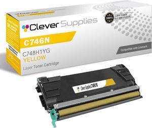 Compatible Toner Cartridge Replacement for Lexmark C746N C746H1KG Black C Series C746DN C746DTN C746N C748DE C748DTE C748E Toner Cartridge Black