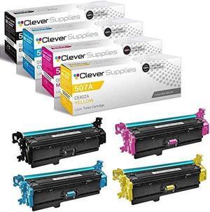 Compatible Toner Cartridge Replacement for  507X 507A CE400X CE401A CE402A CE403A for Laserjet Enterprise M551n M551dn M551xh M570dw M570dn M575c M575dn (Black Cyan Magenta Yellow 4-Pack)