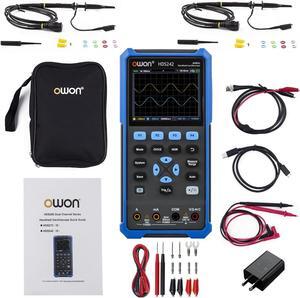 HDS2102S 2+1CH Digital Handheld Oscilloscope Multiumeter 3 in 1 100MHz Bandwidth 3.5" LCD Multiumeter OSC+DMM+Waveform Signal Generator for Automobile Maintenance,Power Detection