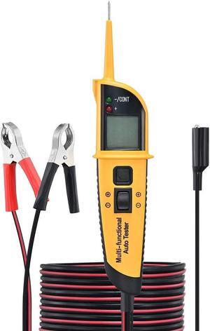 12/24V Car Power Tester Probe Circuit Tester, DC/AC Digital Display, Non-Contact Car Power Tester with LED Display, Electric Circuit Tester for Automotive,