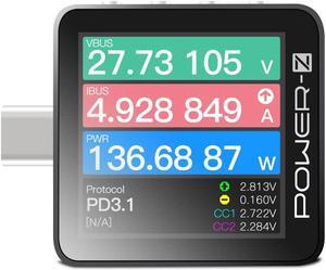 KM003C Portable USB-C Fast Charging Tester PD3.1 QC5.0 Digital Voltmeter & Ammeter Power Bank Tester