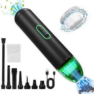 Handheld Vacuum Cordless, 3 Gear Car Vacuum Cleaner High Power with Air Blower, 7500mAh Rechargeable Mini Vacuum Cleaner with 12000PA Powerful Suction for Home Car Office Pet Hair Electronics