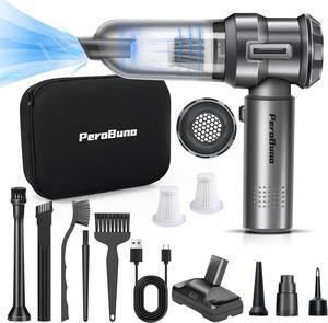 Car Vacuum Cleaner High Power, 18KPa Powerful, 35 Mins Runtime, Brushless Motor Air Duster with 3 Gear, Electric Canned Air- Mini Handheld Vacuum -Compressed Air -Keyboard Cleaner