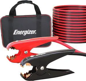 Jumper Cables, 30 feet, 1 Gauge, 800A, Booster Battery Cables with Permanent Installation kit and Quick Connect Plug for SUV & Trucks with up to 8-Liter Gasoline and 6-Liter Diesel Engines