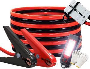 Jumper Cables Heavy Duty 1 Gauge 1GA 30 FT with Quick Connect Plugs Travel Bag for Truck SUV Car