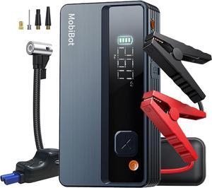 4-in-1 Car Battery Jumper Starter Portable with Air Compressor,1500A Compact Jump Starter Box Booster Pack Charger up to 6.0L Gas 3.5L Diesel,150 PSI Cordless Tire Inflator Air Pump with Guage