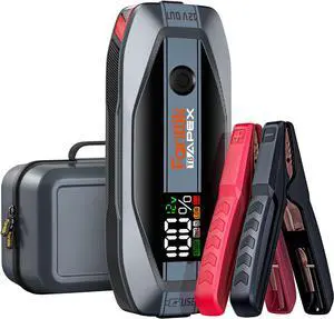 T8 APEX 2000 Amp Jump Starter, 20000mAh Car Battery Pack for Up to 8.5L Gasoline and 6L Diesel Engines with LED Display, 65W PD Fast Charger, 12V Safe Lithium Jump Starter Deluxe Package