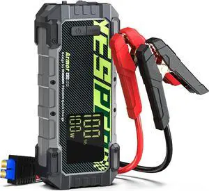 Car Jump Starter, 3000A Peak Portable Battery Jump Starter with Pre-Heat Tech(-40°F~140°F) 12V Car Battery Charger Jump Starter(10.0L Gas/8.0L Diesel, 60 Times) Jumper Box with PD100W