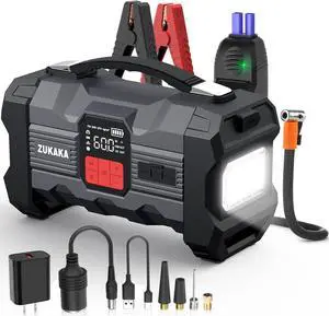Car Auto Jump Starter 4000A Peak 26800mAh Battery Starter Up to All Gas and 8 L Diesel Engine 12V Power Bank with USB and Type C Port Jump Box with LED Light