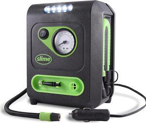 40052 Tire Inflator, Portable Car and Home Plug, SUV, 4x4 Air Compressor, Inflate Right automatic shut off, with Digital 99 psi Display, Dual Cord Storage, LED Light, 12V, 120V, 6 min inflation