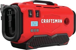 V20 Tire Inflator, Portable Air Compressor, 3 Modes: Cordless, 120V Corded, and 12V Car Adapter, Air Pump, Battery Sold Separately (CMCE520B)