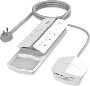 XL Surge Protector with Detachable USB Power Strip , Surge Protector Power Strip with 10 AC Outlets, 2 USB-A Ports & 1 USB-C Port (20W)
