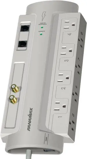SP8-AV AC-Telephone-Coax Surge Protect - Silver   By DT