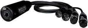 CAT Tails MX - Male XLR Breakout 4 Lines of XLR Analog Audio, AES3, DMX or COM