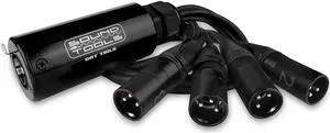 CAT Tails MX - Male XLR Breakout 4 Lines of XLR Analog Audio, AES3, DMX or COM