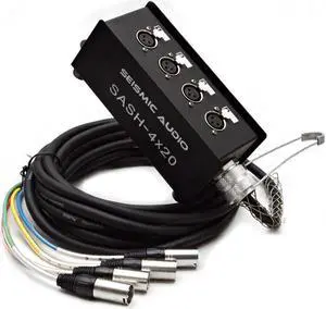 - SASH-4x20 - 4 Channel XLR Send Sub Snake Cable - 20 Feet