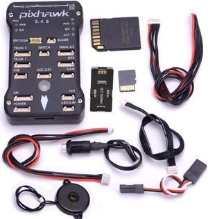 PX4 Flight Controller Pixhawk 2.4.8 32 Bit Flight Control Board+Safety Switch+Buzzer+I2C Splitter Expand Module+4GB SD Card   By DT
