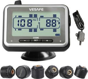 Wireless Tire Pressure Monitoring System for RV, Trailer, Coach, Motor Home, Fifth Wheel, with 8 Anti-Theft sensors