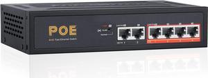 9-Port Ethernet Switch Unmanaged, 8 x 2.5G Poe Base-T & 1 x 10G SFP, Multi-Speed Network Switch, Compatible with Gigabit & 10Gb, Desktop/Wall Mount, Ideal for AP, NAS, PC