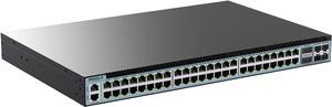 6 Port 2.5G PoE Switch Unmanaged|1X 10G SFP&4 x 2.5GBASE-T POE Ports, IEEE802.3af/at, 65W,Plug & Play/ Desktop&Wall Mount POE Network Switch