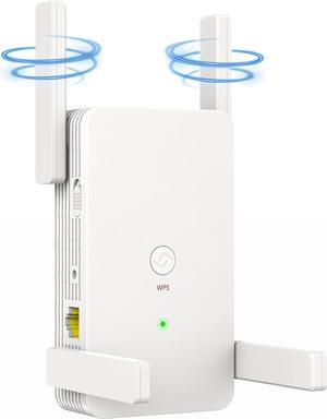 Newest WiFi Extender Signal Booster | 1.2Gb/s Dual Band 2.4GHz & 5GHz Internet Repeater | Ultra Long Range Wi-Fi Extenders for Home with Ethernet Port & 4 Antennas | Amplifier for Wireless