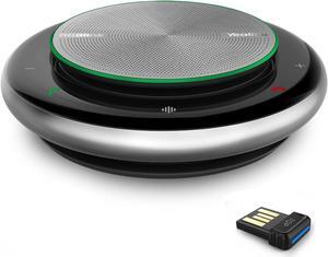 Bluetooth Speakerphone Conference Speakerphone with Microphone USB Speakerphone Wireless Enhanced Noise Reduction Algorithm Home Office 360° Voice Pickup CP900 Teams Certified