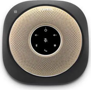 VCS601-2 Bluetooth Conference Speakerphone - 360° Premium Voice Pickup with 6 Microphones, Smart NFC Connect, 24H Call Time with HD Audio, Reverse Charging USB C, Voice Assistant, Home Office