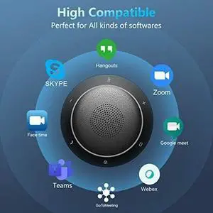 Bluetooth Conference Speakerphone Wireless Microphone and Speaker for Mobile Phone and Computer, USB Office Speakerphone for Skype, Zoom Bluetooth Conference Speakerphone Wireless Microphone and Speaker for Mobile Phone and Computer, USB Office Speakerphone for Skype, Zoom