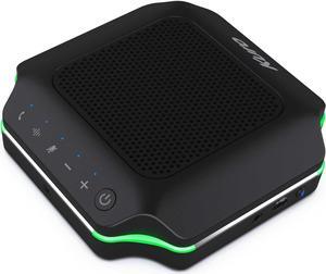 CSP-102 Bluetooth AI Speakerphone Conference Speaker and Microphone with AI Noise Cancellation Long Coverage 360 Degree Voice Pickup Wireless Office Mic for Zoom Meeting Skype Teams White