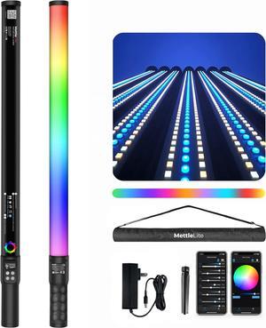 LS400C RGB LED Light Stick Full Color Continuous Output Video Light 2 ft with APP Control 2800K-8000K CRI96 TLCI97 RGB CCT HSI 10 Customizable Light Effects Built in Rechargeable Battery
