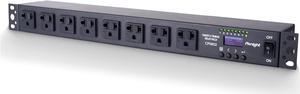 90-240V 8-Outlets Timing Delay Power Distribution Unit(PDU) 1U 19'', Programmable Power Sequencer, DMX512 relay pack - 2ch/8ch/10ch, RS485 Remote Smart switch Strip (90-240V/20A)