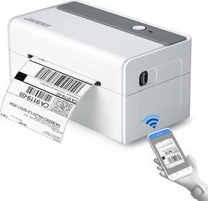 Bluetooth Thermal Label Printer -Wireless Shipping Label Printer for Small Businesses & Package, USPS, Etsy, , Compatible with iPhone, Windows, Android, 4x6, Label Maker, White
