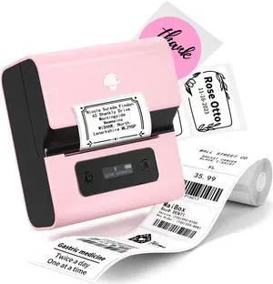 Label Makers- Barcode Label Printer M221 3 Inch Label Maker Bluetooth Thermal Printer for Small Business/Home Use, for Barcode, Address, Logo, Stickers, Compatible with Phone & PC, Gray