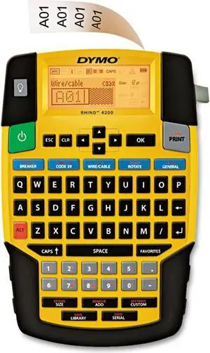 Rhino 4200 Labeling Tool Industrial Label Maker QWERTY Keyb