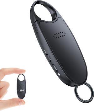 128GB Voice Activated Recorder with Speaker - Voice Recorder with Playback, 1600Hrs Recording Capacity, Noise Reduction, Voice Recording Device, Audio Recorder for Lectures, Interviews, Meetings