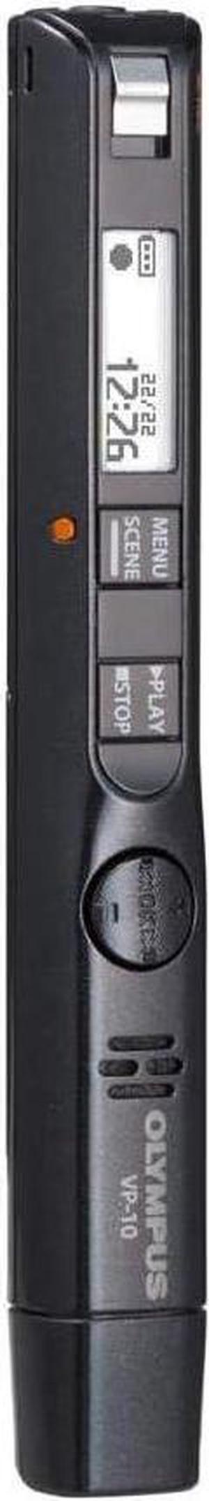 VP-10 Voice Recorder with 4GB, PCM/WMA/MP3, USB, Voice Activated Recording, Black