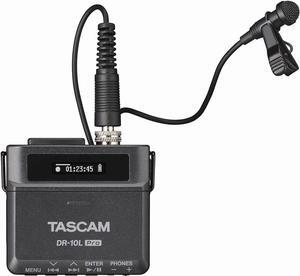 DR-10L Pro Ultra-Compact 32-Bit Float Audio Field Recorder with Lavalier Mic and Dual AD Converter Technology (Black)