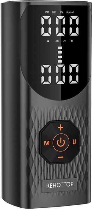 Tire Inflator Portable Air Compressor, 20000mAh & 160PSI Air Pump for Car Tires, 4X Fast Inflation Air Compressor with Tire Gauge Pressure, Tire Pump with LED for Car Motor Bike Ball