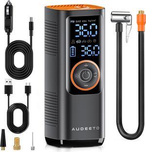 5X Faster Tire Inflator Portable Air Compressor-150PSI & 7800mAh EVE Battery Air Pump, Cordless Air Pump for Car Tires with LCD Screen for Heavy Duty, Truck, Car, Motorcycle, Bicycle or Ball
