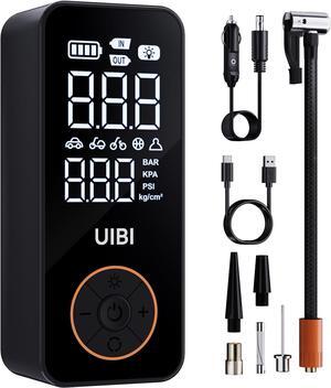Tire Inflator Portable Air Compressor, 150 PSI Air Pump For Car Tires, 2X Faster Inflation Portable Air Compressor, Cordless Tire Pump For Car Portable, Bike, Motorcycle, Balls With LED Light, A6