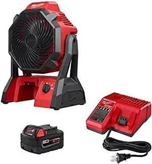 0886-20P M18 Cordless Jobsite Fan with M18 REDLITHIUM XC 5 Ah Starter Kit