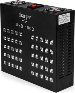 USB Charging Station,Cinlinso 20 Port 200W/40A Multiple USB Charger Station with ligent Protection for Smartphone Tablet School Shopping Hotel Malls