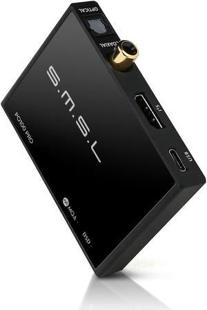 PO100 PRO MQA DDC XMOS XU316 Digital to Analog Audio Converter Type-C USB Input IIS/Optical/Coaxial Output Mini Portable USB Interface for Phone/PS5/Switch/TV